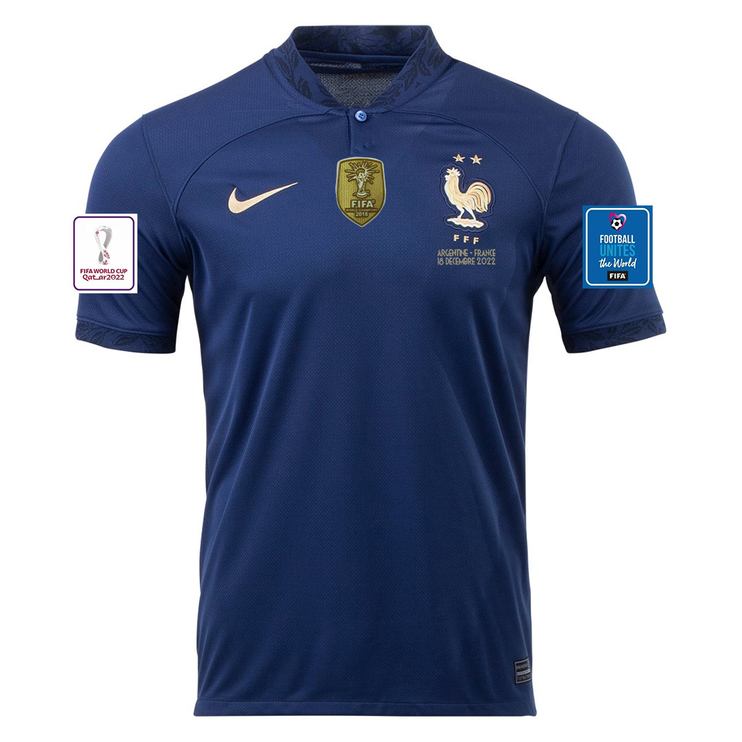 AAA Quality France 2022 World Cup Home Final Soccer Jersey